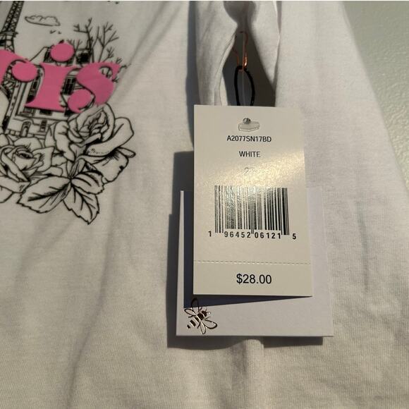 NWT La La Land Creative Co Long Sleeve Paris T-Shirt, Toddler Girl 2T - Picture 6 of 9